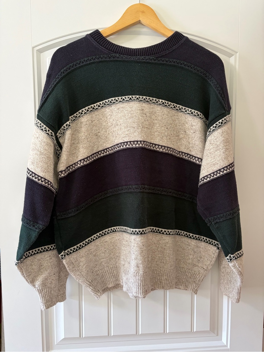 Vintage Striped Cotton Sweater